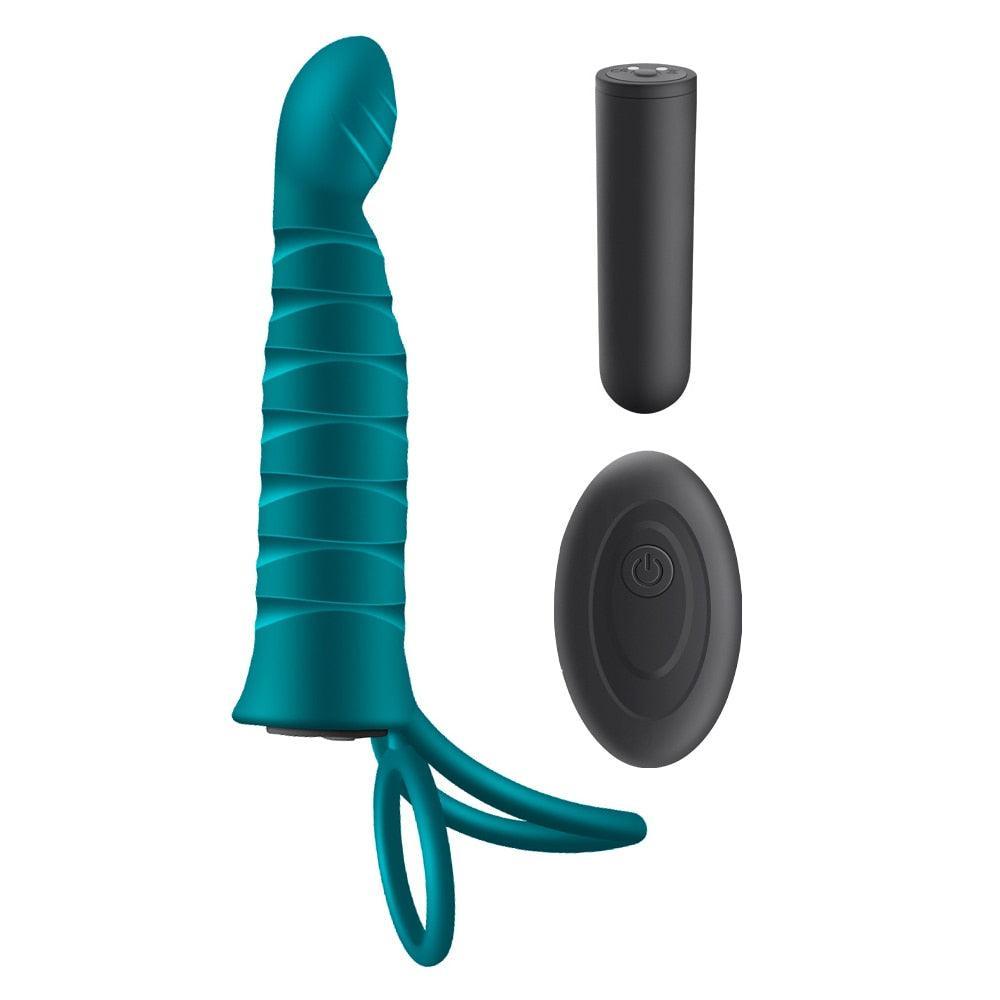 10 Frequency Double Penetration Dildo - LUSTLOVER