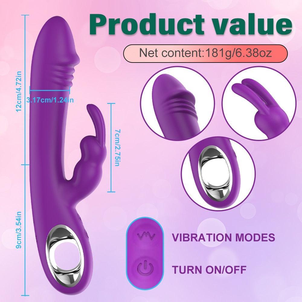 10 Frequency Rabbit Vibrator - LUSTLOVER