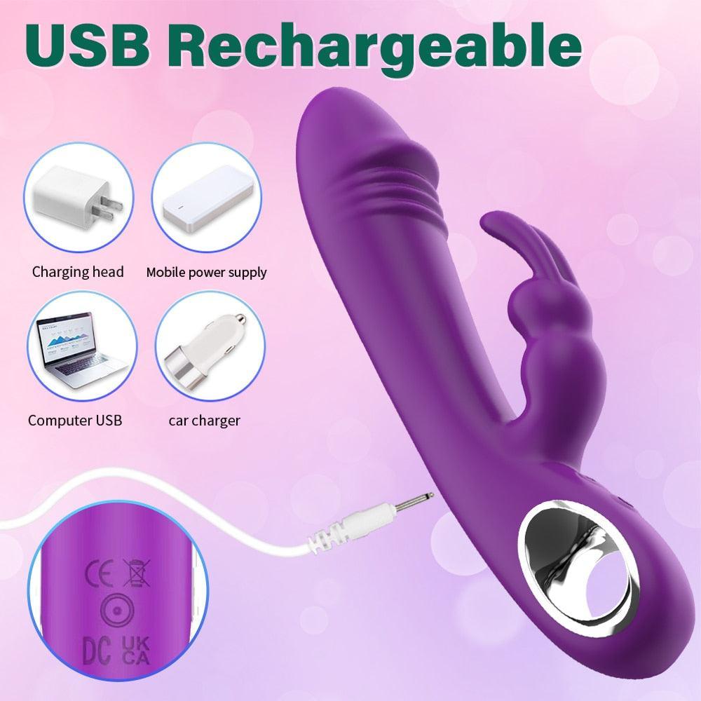 10 Frequency Rabbit Vibrator - LUSTLOVER