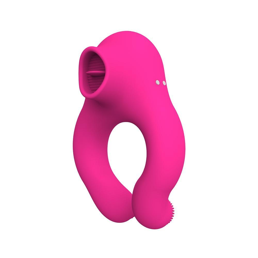 10 Frequency Sucking Vibrating Cock Ring - LUSTLOVER