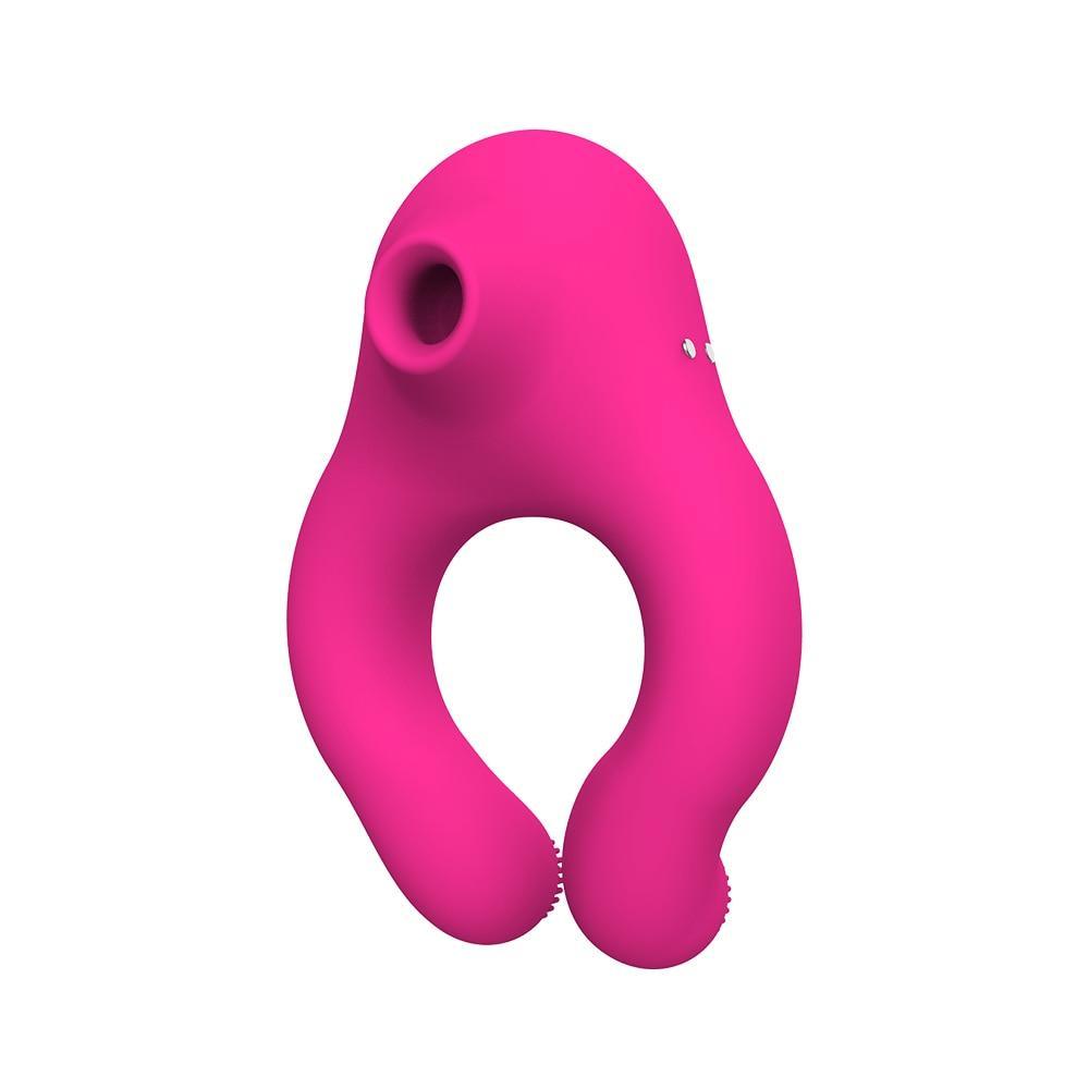 10 Frequency Sucking Vibrating Cock Ring - LUSTLOVER