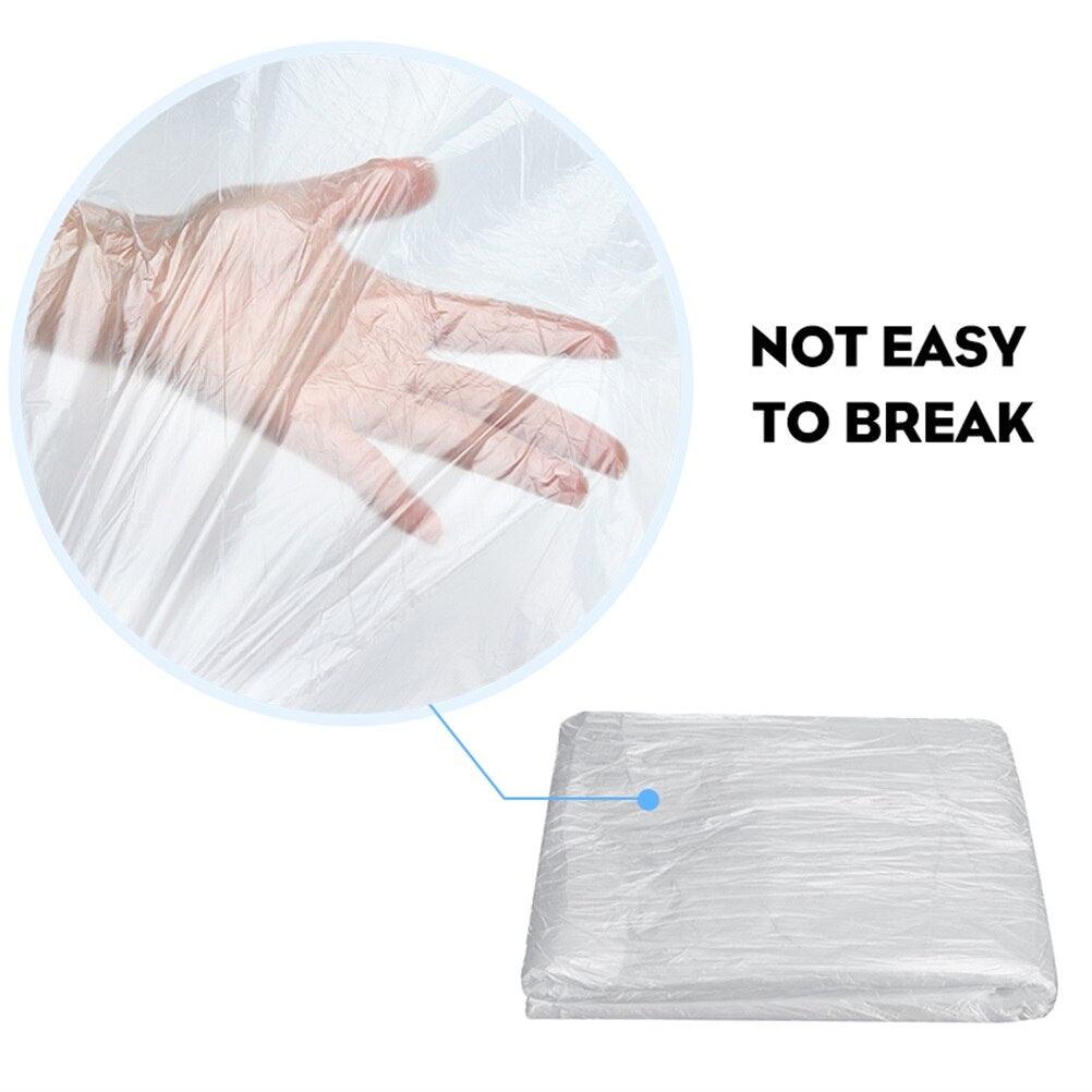 100PCS Disposable Plastic Sheet - LUSTLOVER