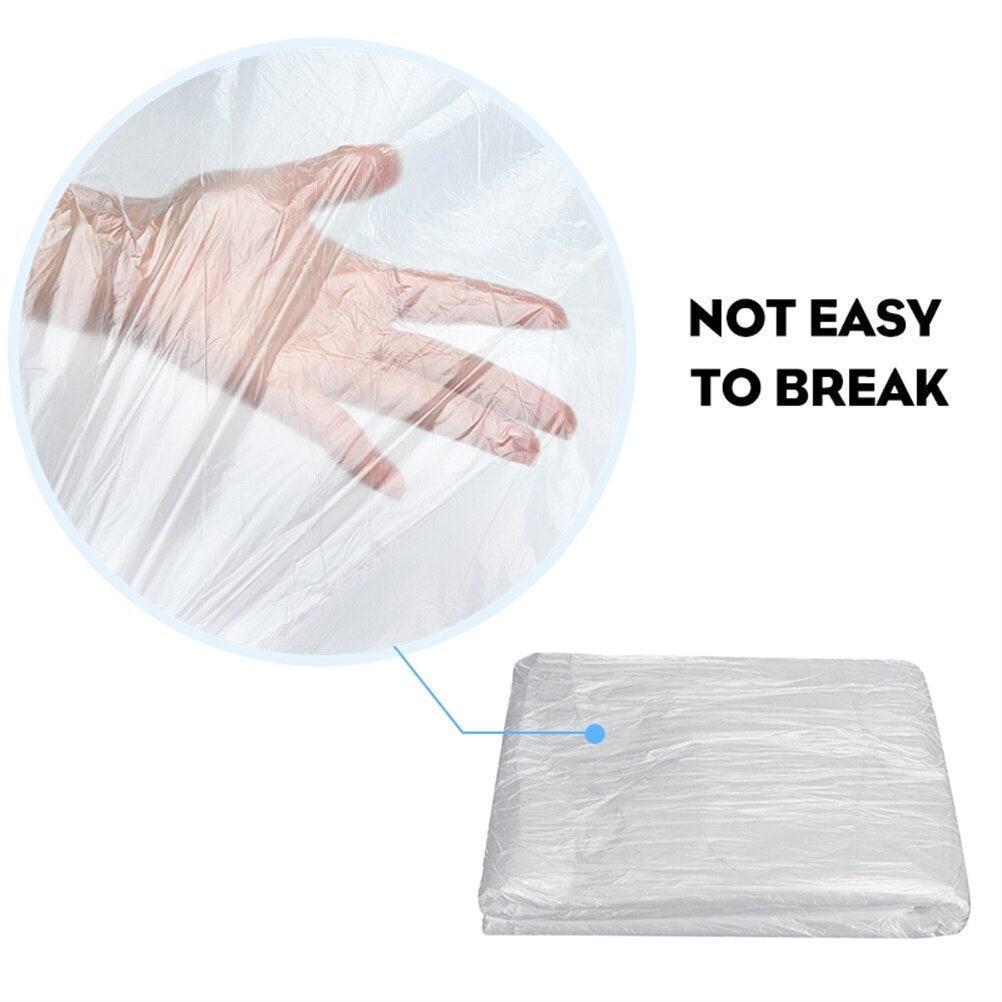 100PCS Disposable Plastic Sheet - LUSTLOVER