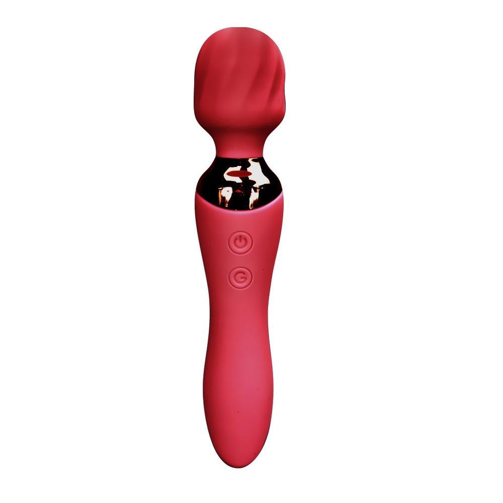 12 Speed Heated Double-Ended Vibrator - LUSTLOVER