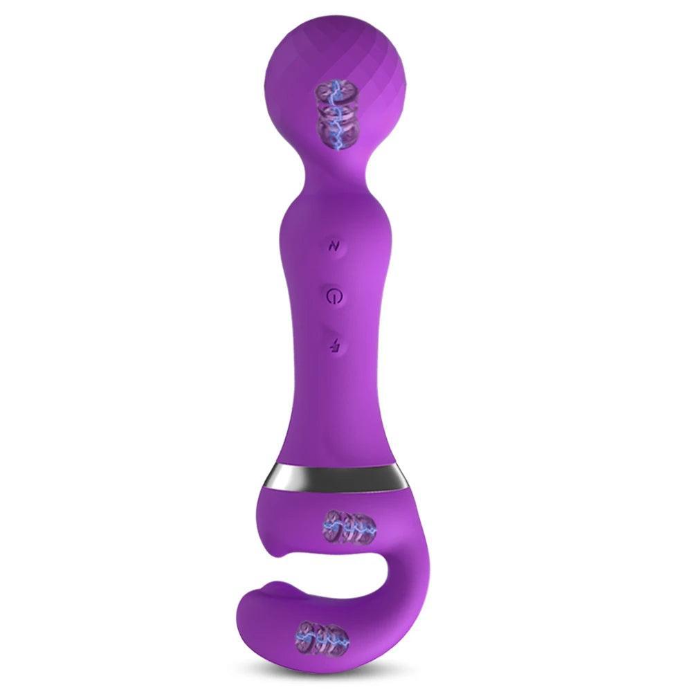 2 in 1 Vibrator Magic Wand - LUSTLOVER