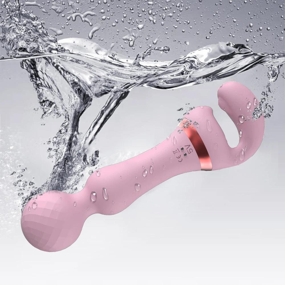 2 in 1 Vibrator Magic Wand - LUSTLOVER