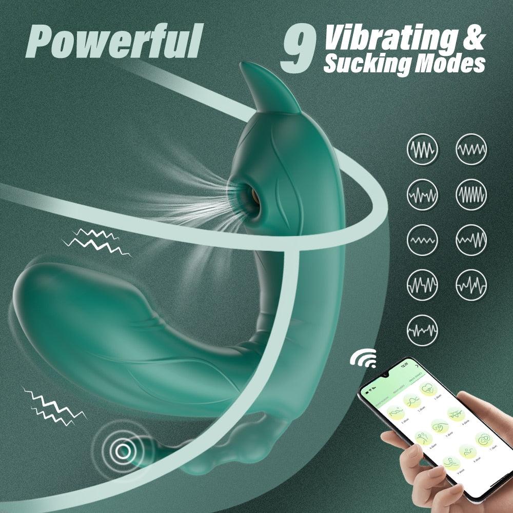 3 in 1 Wireless Bluetooth APP Control Vibrator - LUSTLOVER