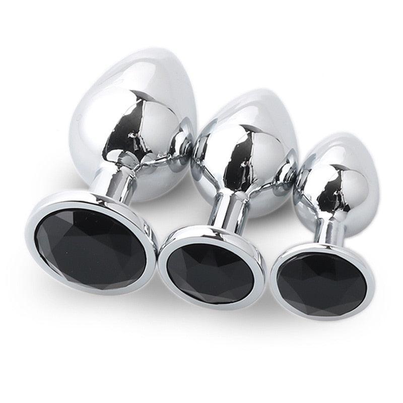 3 Size/Set Metal Butt Plug - LUSTLOVER