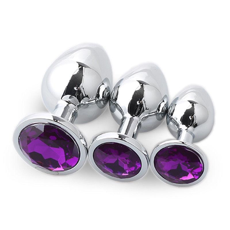 3 Size/Set Metal Butt Plug - LUSTLOVER