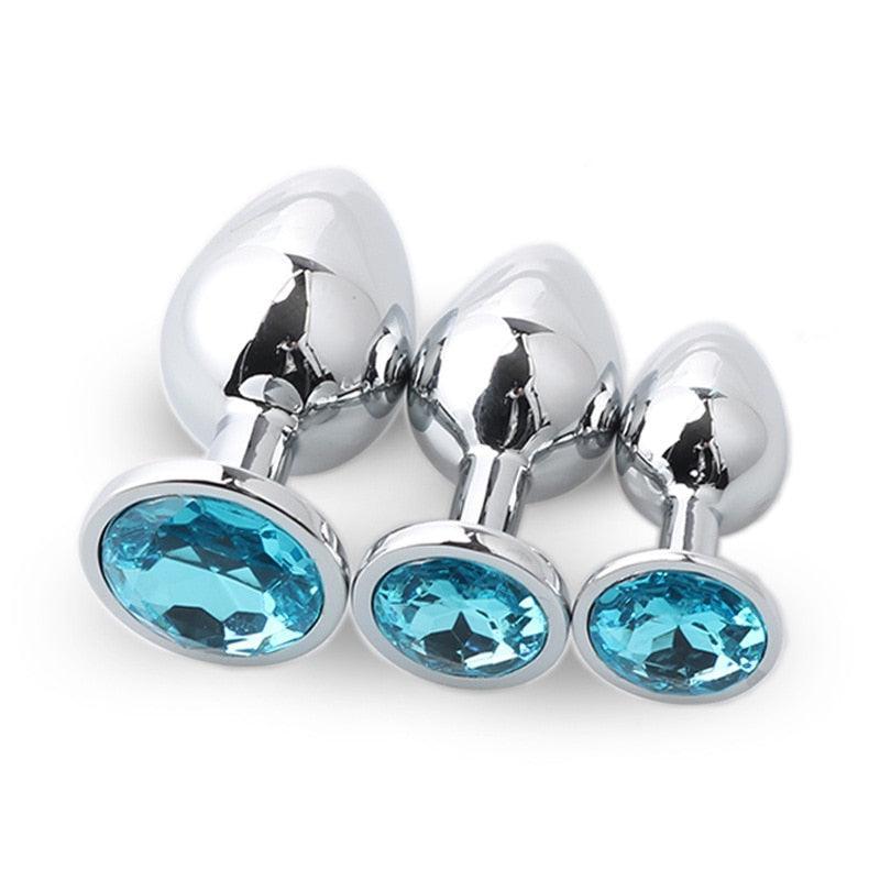 3 Size/Set Metal Butt Plug - LUSTLOVER