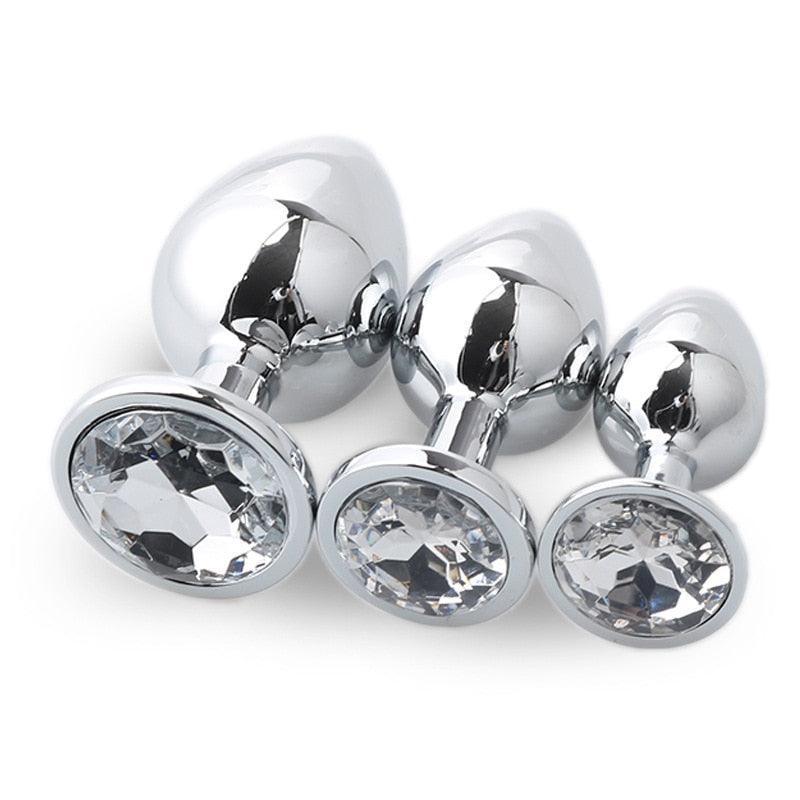 3 Size/Set Metal Butt Plug - LUSTLOVER