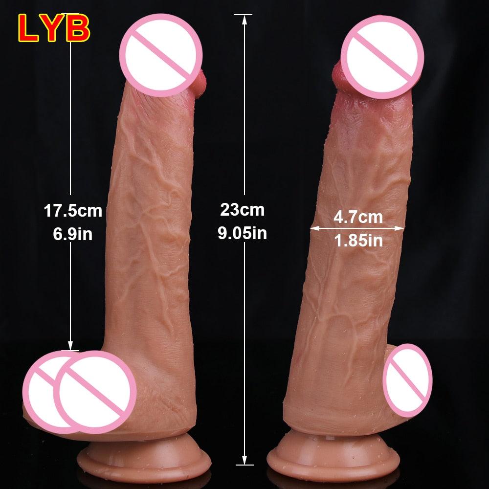 32CM Realistic Silicone Super Large Dildo - LUSTLOVER