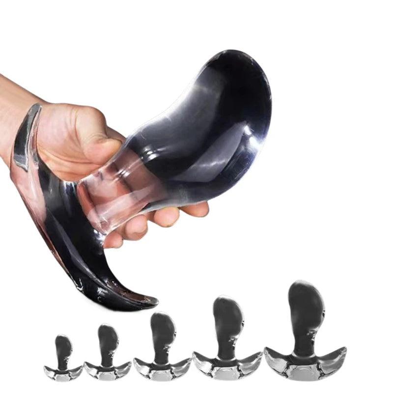 6 Sizes Large Glass Butt Plug - LUSTLOVER