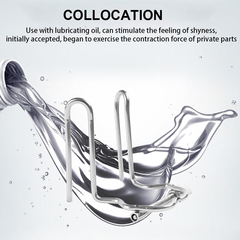 Adjustable Stainless Steel Anal/Vaginal Speculum - LUSTLOVER