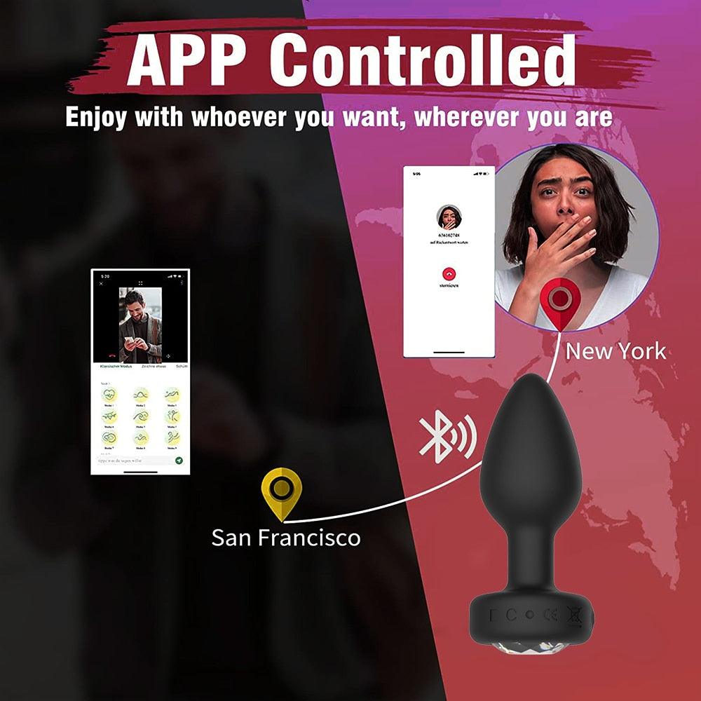 APP Remote Control Anal Vibrator - LUSTLOVER