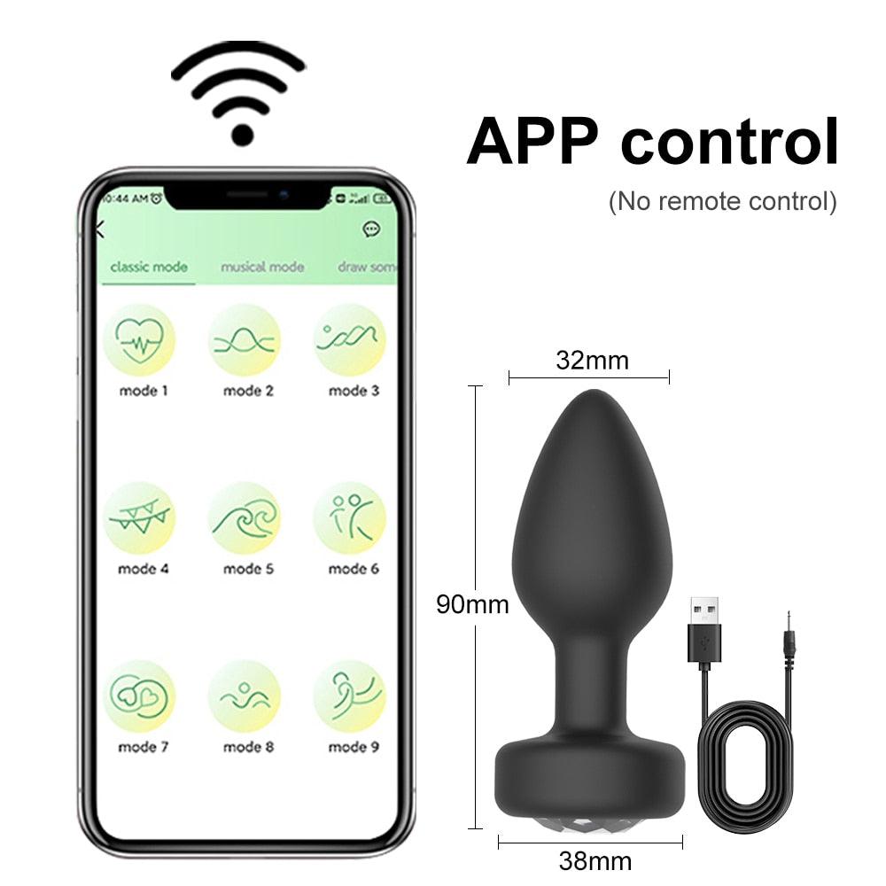 APP Remote Control Anal Vibrator - LUSTLOVER