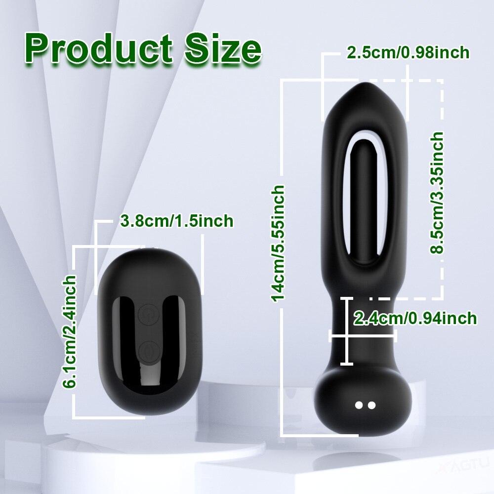 APP/Wireless Control Swing Impact Butt Plug - LUSTLOVER