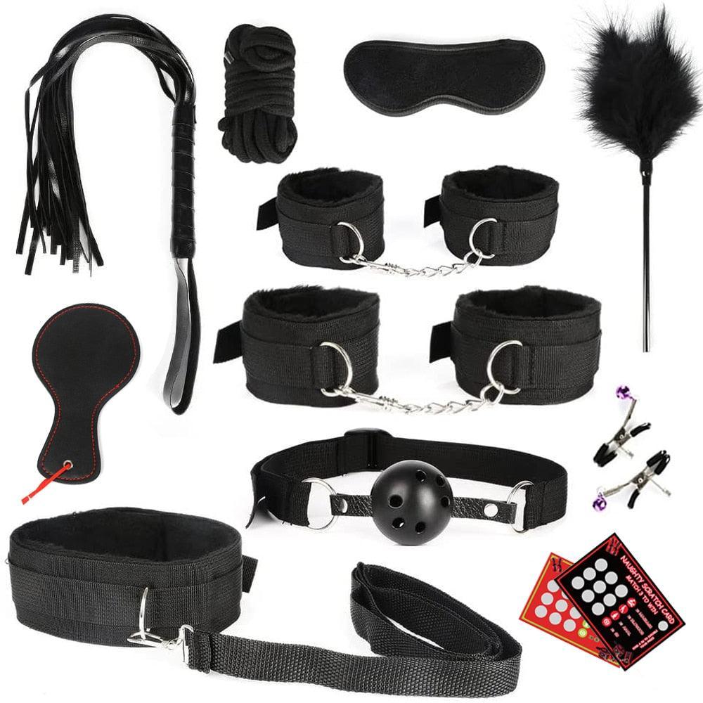 BDSM Bondage Kit 13 Piece - LUSTLOVER