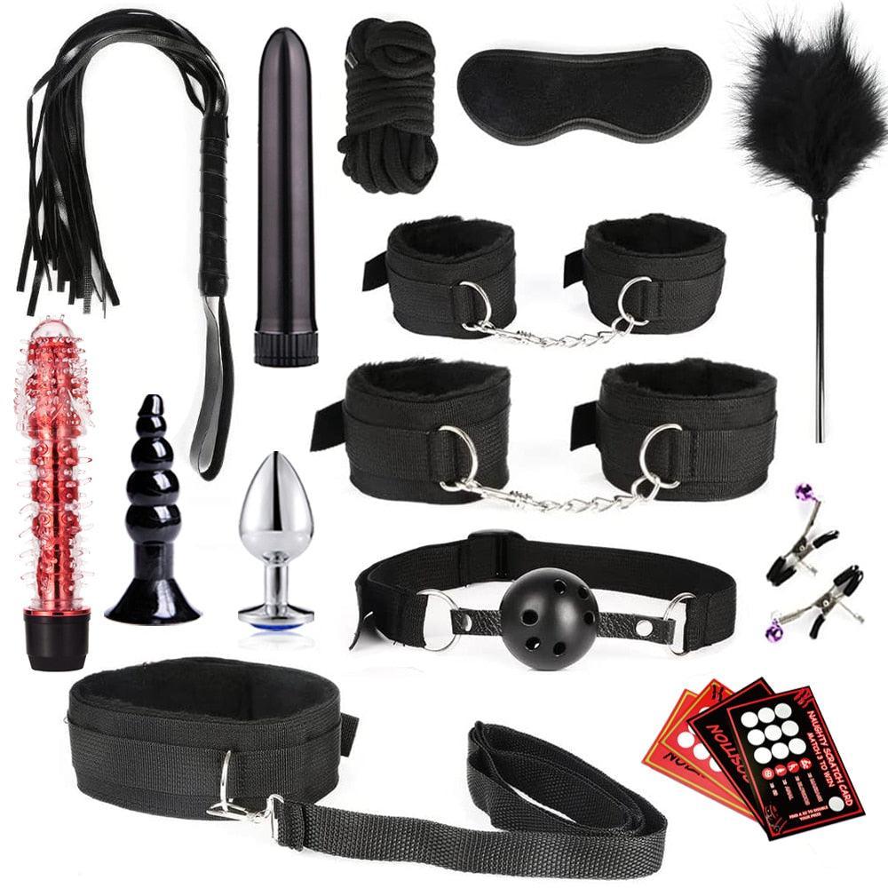 BDSM Bondage Kit 18 Piece - LUSTLOVER