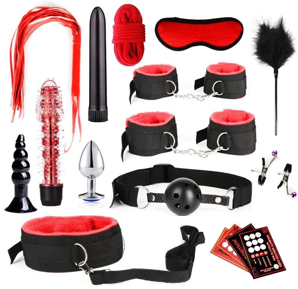 BDSM Bondage Kit 18 Piece - LUSTLOVER