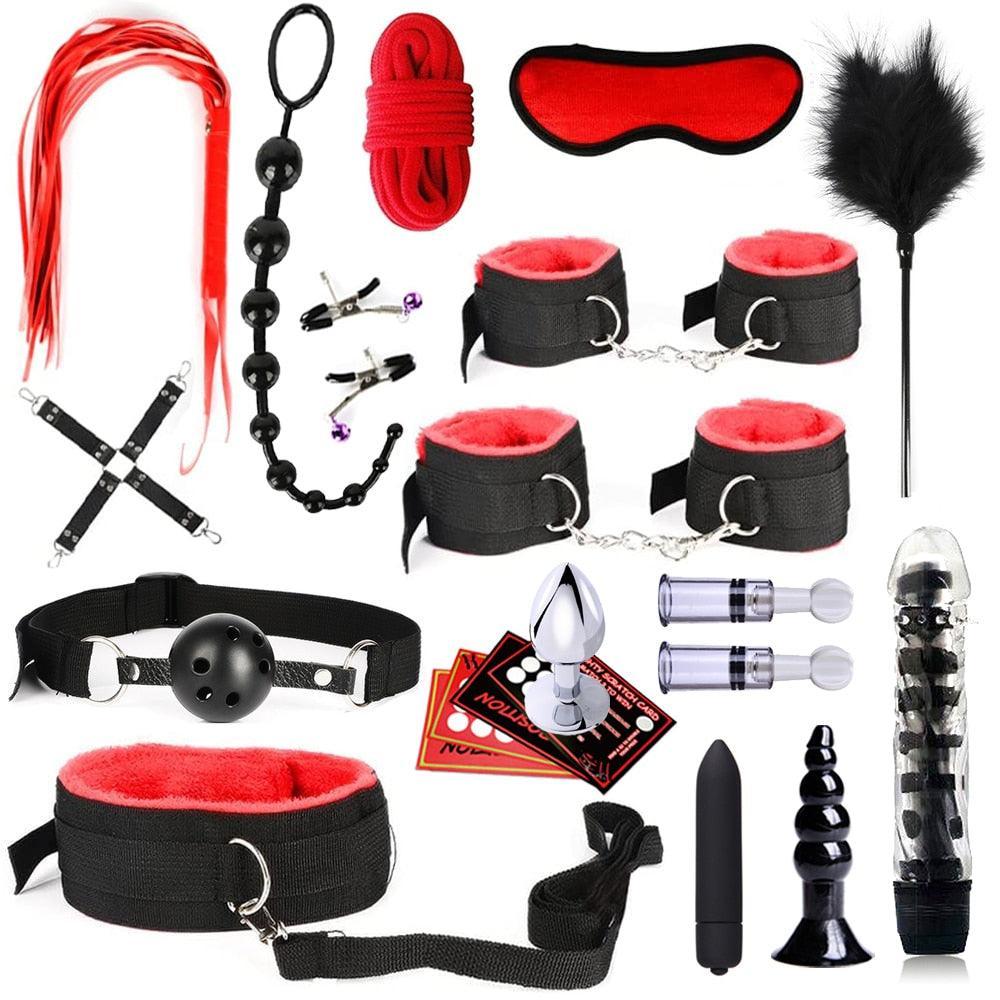 BDSM Bondage Kit 22 Piece - LUSTLOVER