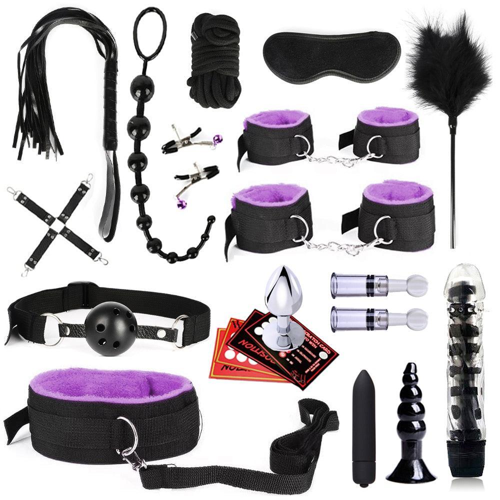 BDSM Bondage Kit 22 Piece - LUSTLOVER