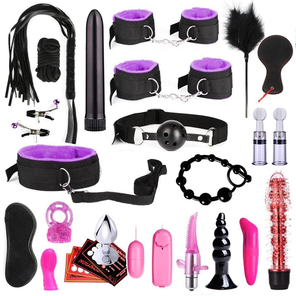 BDSM Bondage Kit 28 Piece - LUSTLOVER