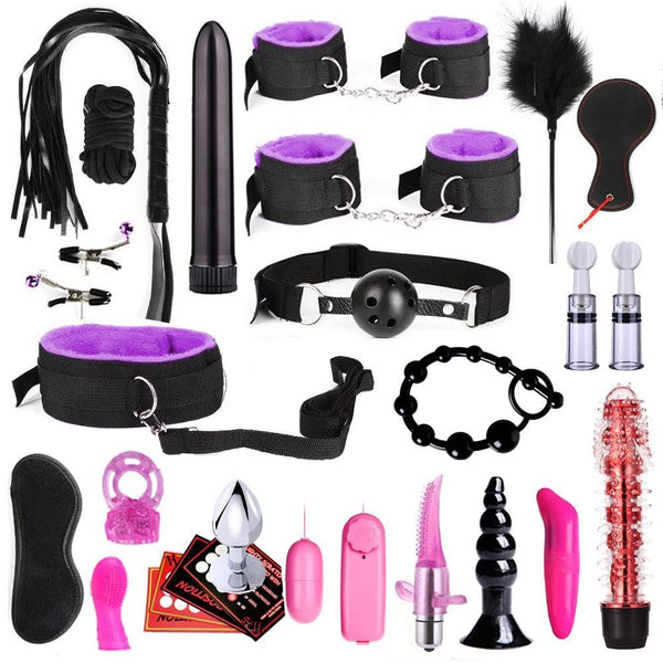 BDSM Bondage Kit 28 Piece - LUSTLOVER