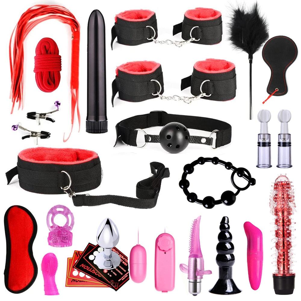 BDSM Bondage Kit 28 Piece - LUSTLOVER