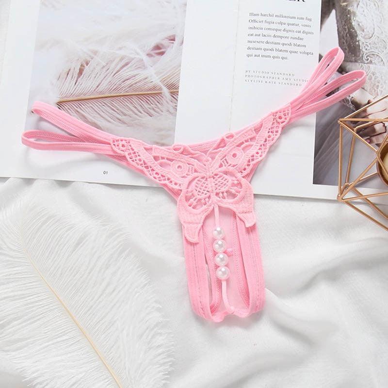 Butterfly with Pearl Tangas G String - LUSTLOVER