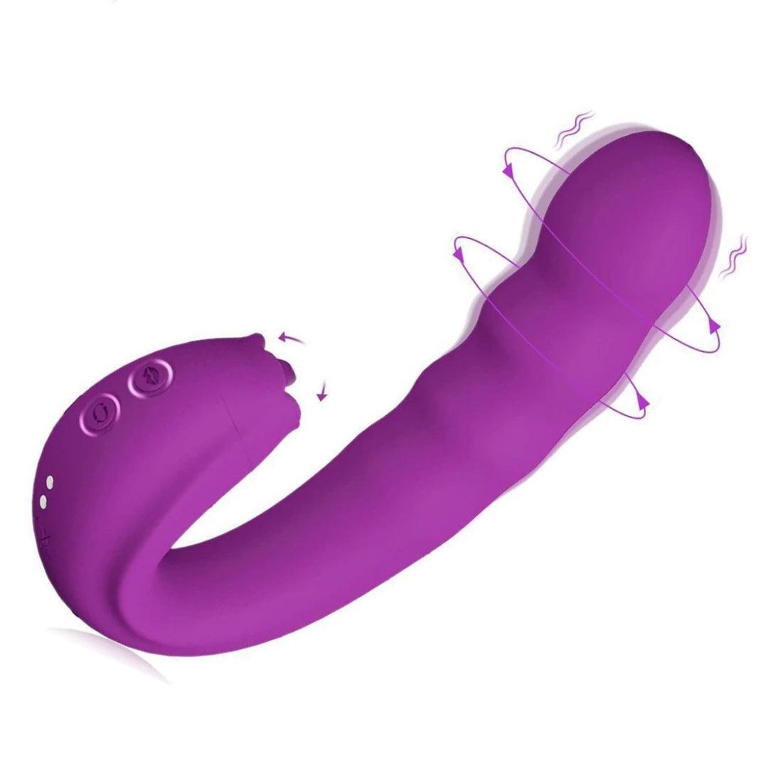 Clitoral Licking Rotating G Spot Vibrator - LUSTLOVER