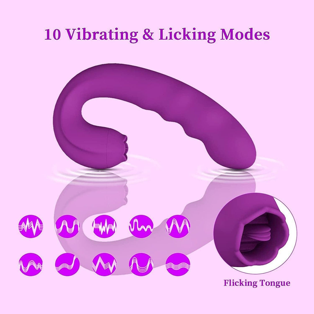 Clitoral Licking Rotating G Spot Vibrator - LUSTLOVER