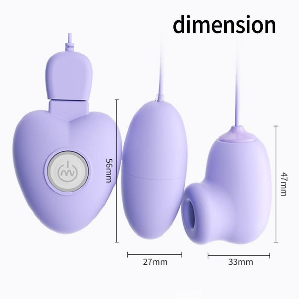 Clitoral Suction Vibrator Love Egg - LUSTLOVER