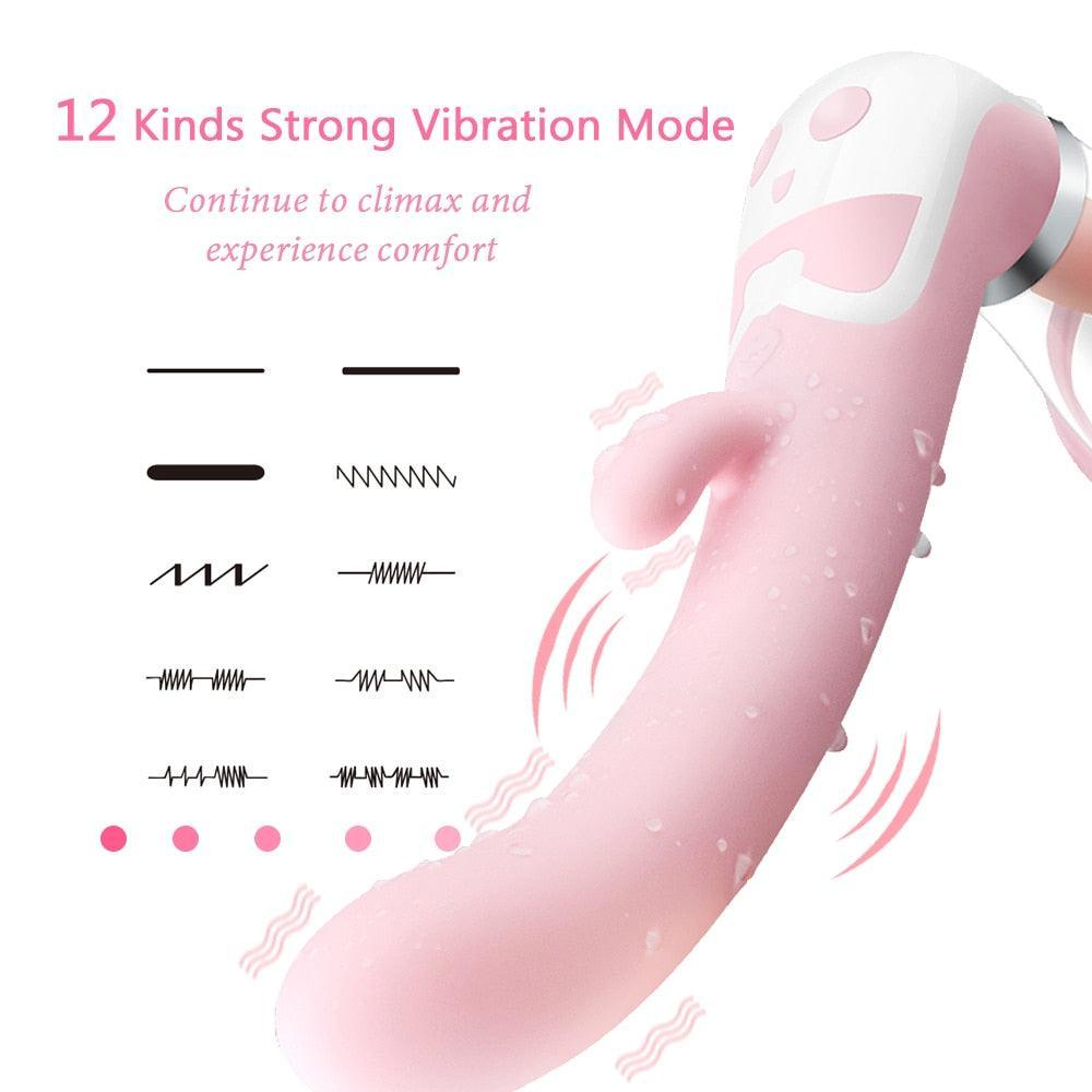 Clitoris Vibrating Sucking and Licking Multifunction Vibrator - LUSTLOVER