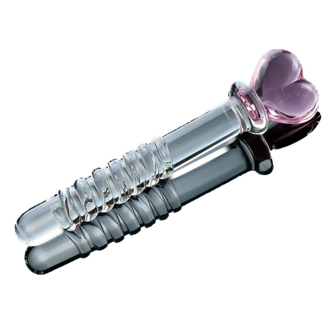 Coarse Thread Glass Dildo - LUSTLOVER