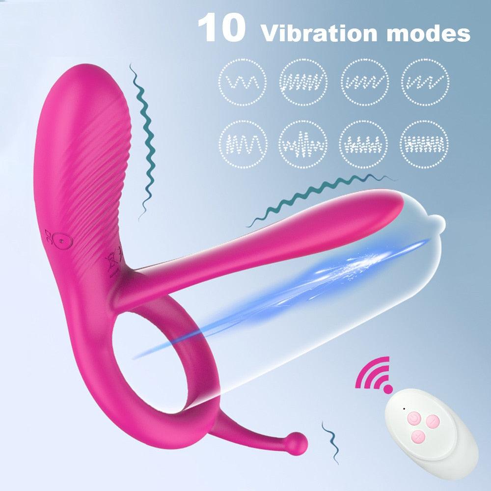 Cock Ring Clitoral Vibrator - LUSTLOVER