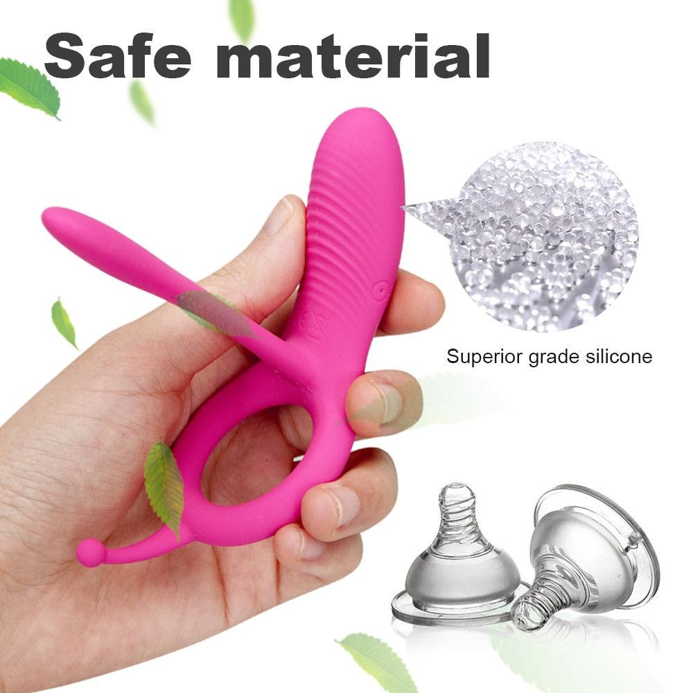 Cock Ring Clitoral Vibrator - LUSTLOVER