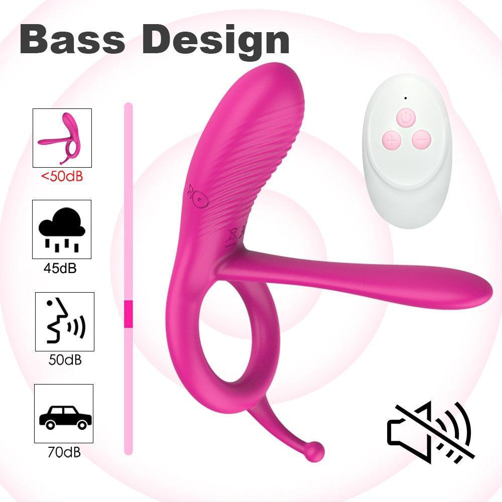 Cock Ring Clitoral Vibrator - LUSTLOVER