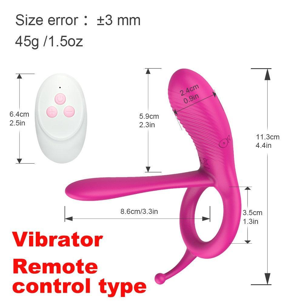 Cock Ring Clitoral Vibrator - LUSTLOVER