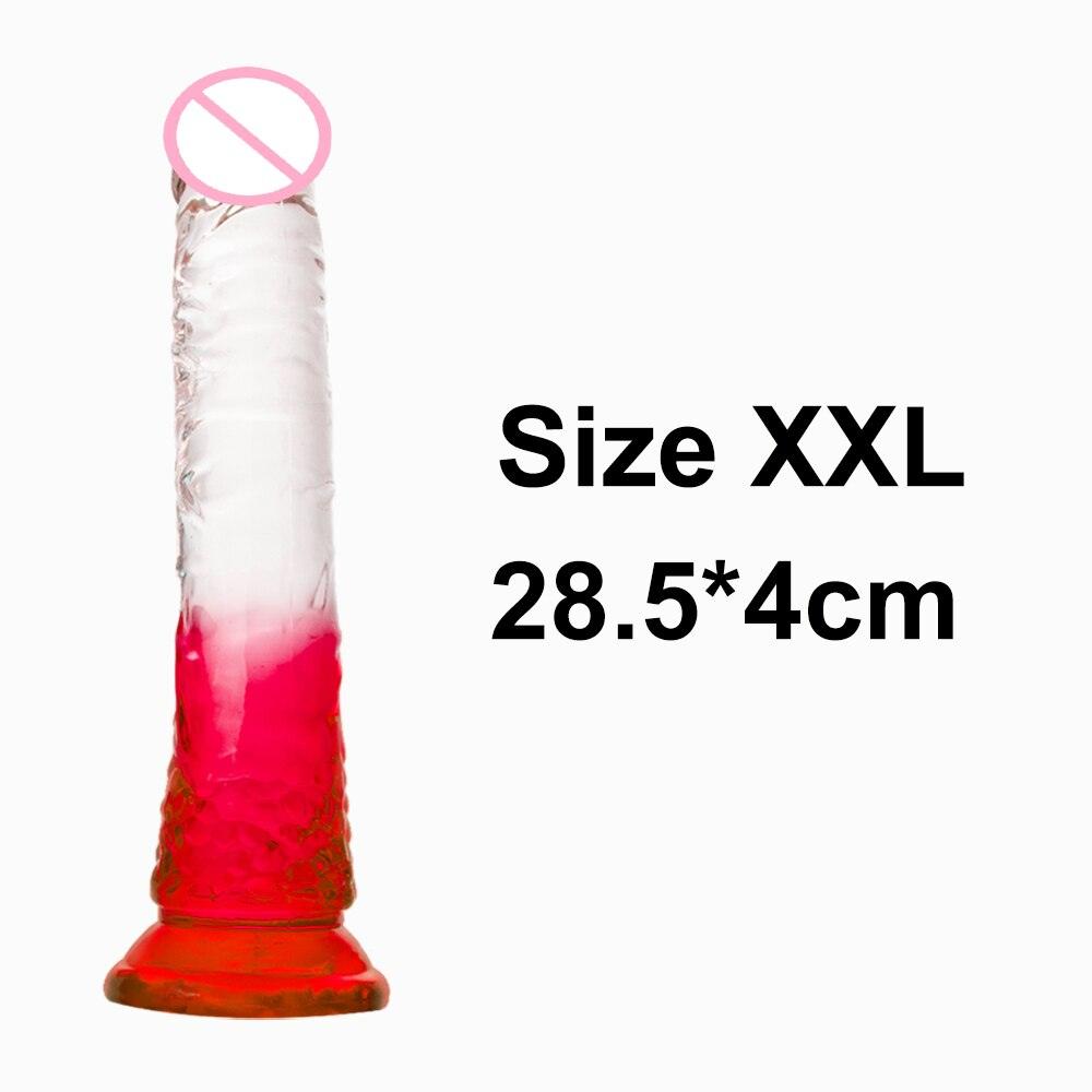 Crystal Jelly Huge Dildo - LUSTLOVER