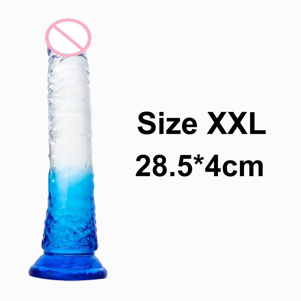 Crystal Jelly Huge Dildo - LUSTLOVER