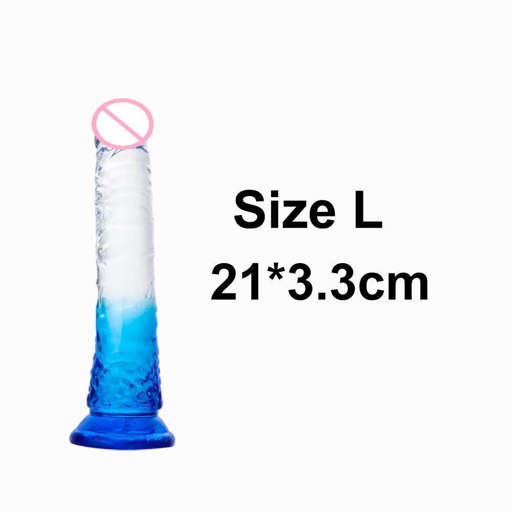 Crystal Jelly Huge Dildo - LUSTLOVER