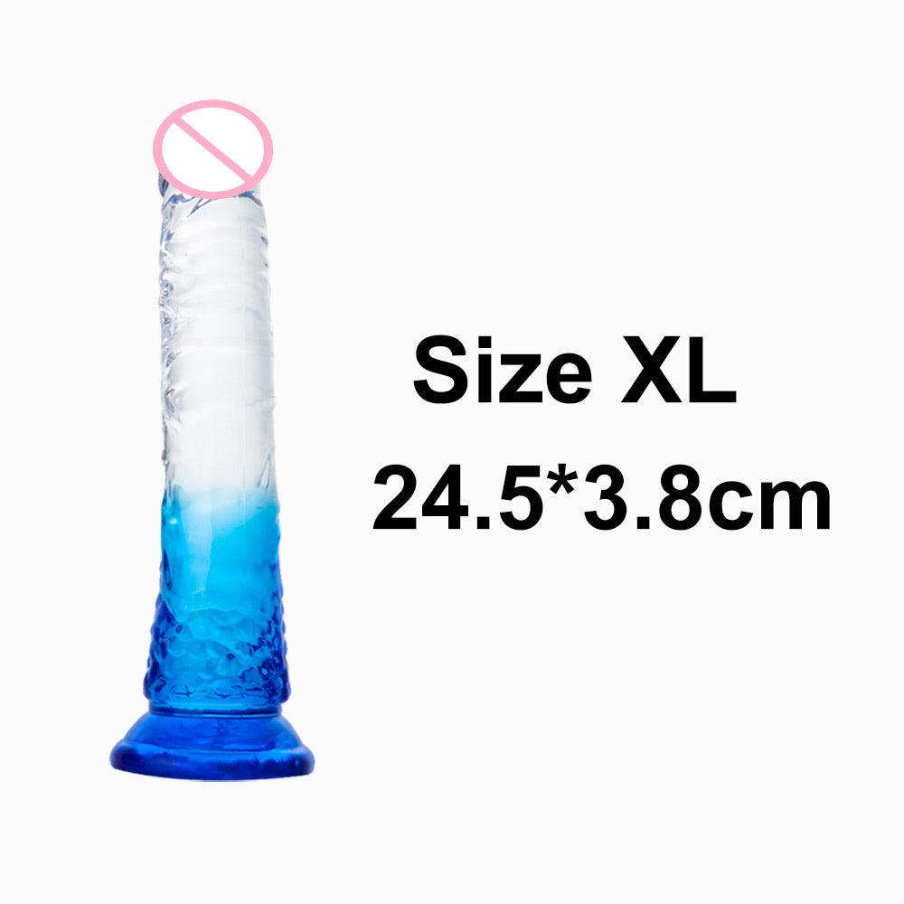 Crystal Jelly Huge Dildo - LUSTLOVER