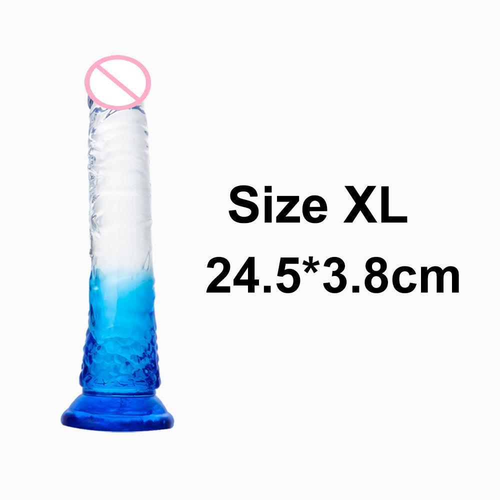 Crystal Jelly Huge Dildo - LUSTLOVER