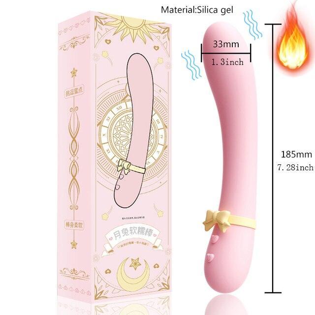 Cute Silicone Thrusting Vibrating Dildo - LUSTLOVER