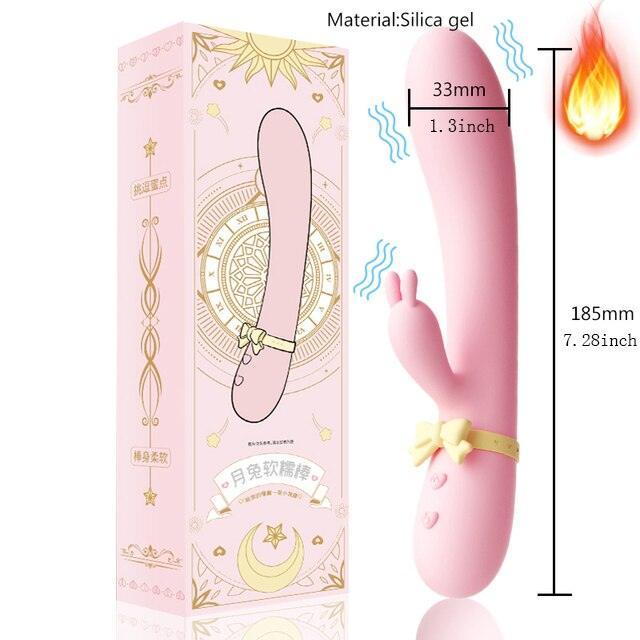 Cute Silicone Thrusting Vibrating Dildo - LUSTLOVER