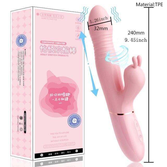 Cute Silicone Thrusting Vibrating Dildo - LUSTLOVER