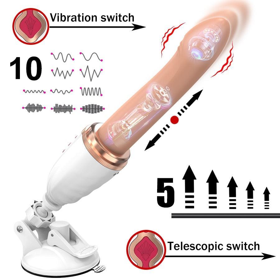 Dildo Sex Machine Suction Cup Automatic Dildo - LUSTLOVER