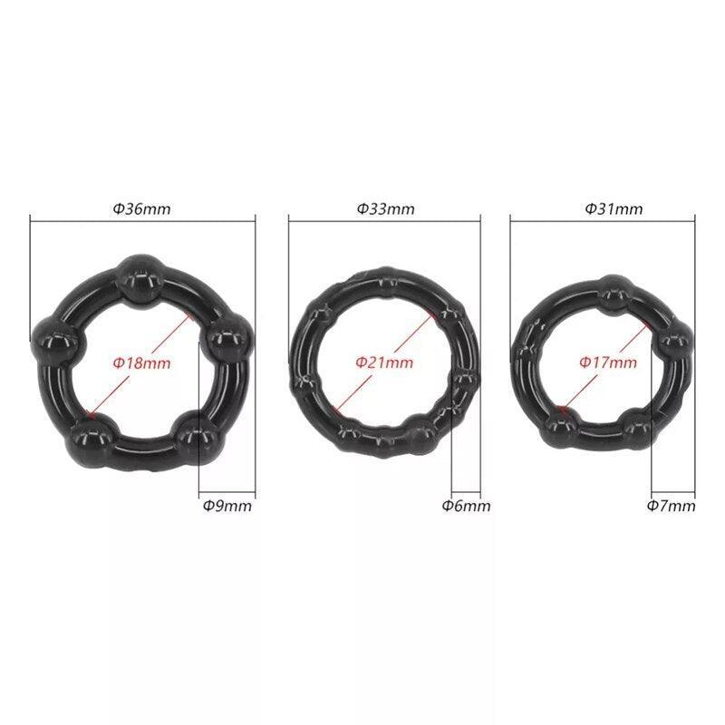 Dot Cock Ring Set - LUSTLOVER