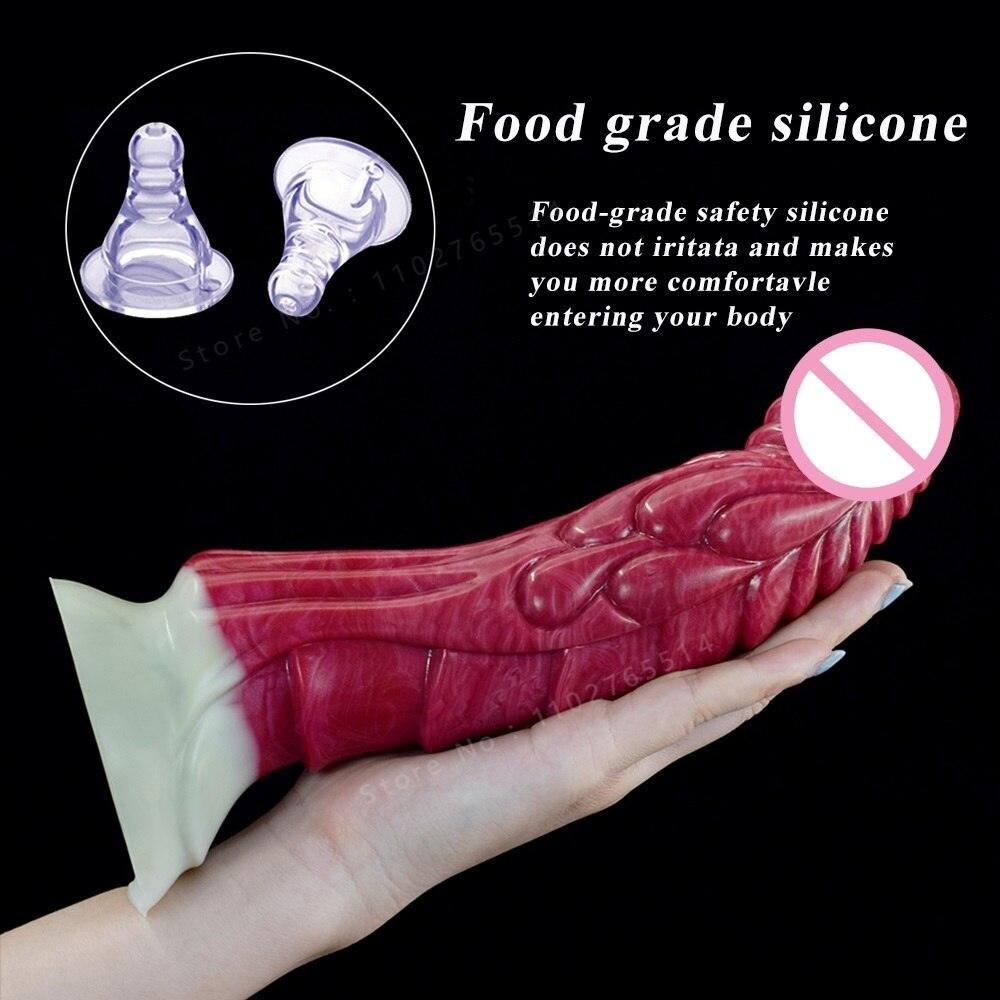 Ejaculating Soft Silicone Dragon Dildo - LUSTLOVER